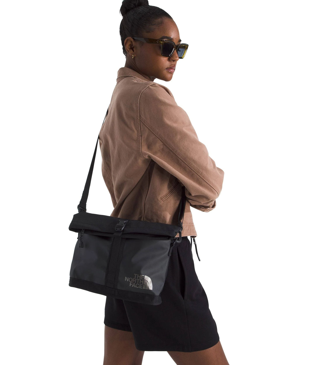 The North Face Base Camp Shoulder Bag, Summit Gold/TNF Black