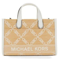 Thumbnail for MICHAEL Michael Kors Women's Gigi Empire Logo Jacquard Tote Bag - Natural - Totes