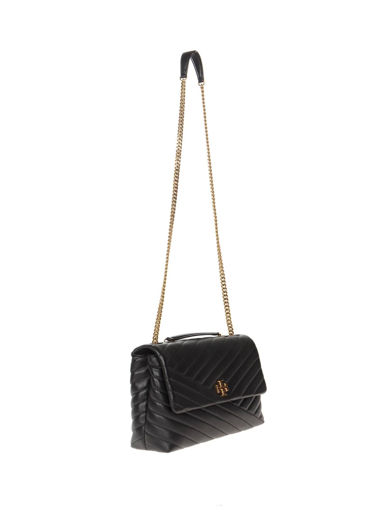 Tory Burch Kira Chevron Convertible Shoulder Bag Black