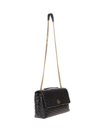 Thumbnail for Tory Burch Kira Chevron Convertible Shoulder Bag Black