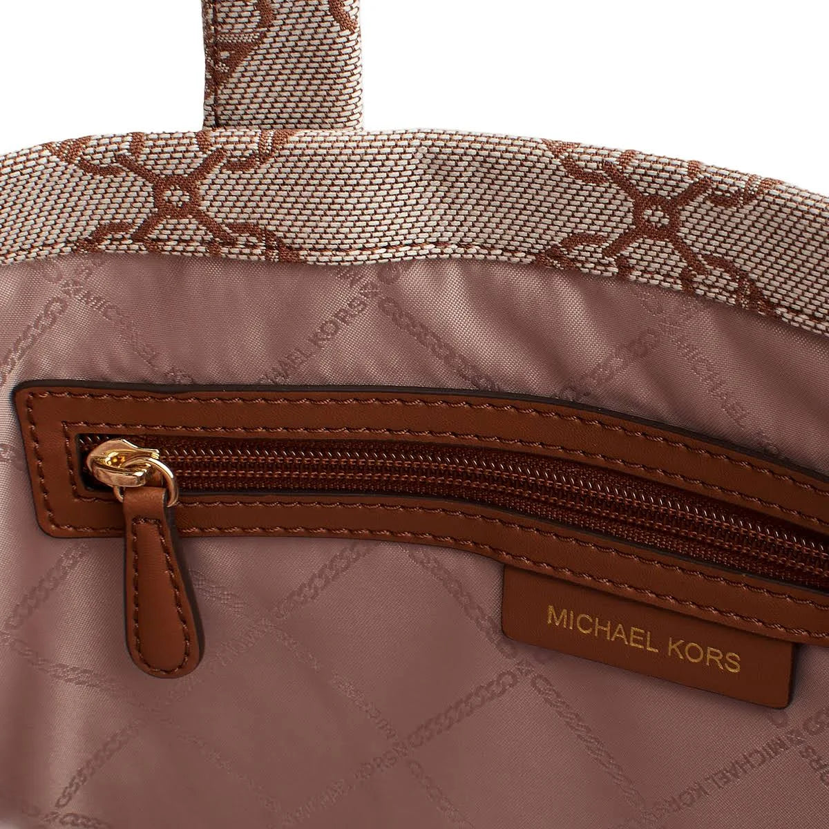 Michael Kors Gigi Large Empire Logo Jacquard Tote Bag