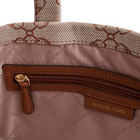 Thumbnail for Michael Kors Gigi Large Empire Logo Jacquard Tote Bag