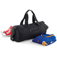 Thumbnail for Bagbase Plain Varsity Barrel / Duffle Bag (20 Litres) One Size / Kelly Green-Off ...
