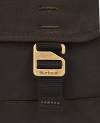 Thumbnail for Barbour 'Essential' Wax Messenger Bag - Olive