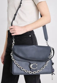 Thumbnail for Runway Chain Tabby Shoulder Bag 35