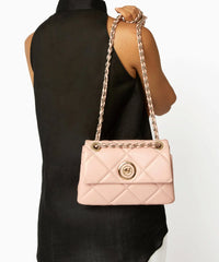 Thumbnail for Dune Duchess Small Quilted Leather Shoulder Bag