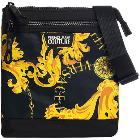 Versace Jeans Couture Baroque Crossbody Bag - Black
