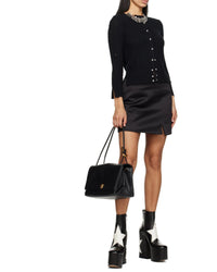 Thumbnail for Marc Jacobs The Large Dual Leather Bag Black
