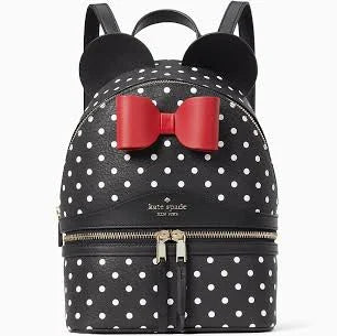 Kate Spade New York Kate Spade Disney x Minnie Dome Backpack Polka Dot Leather ...
