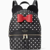 Thumbnail for Kate Spade New York Kate Spade Disney x Minnie Dome Backpack Polka Dot Leather ...