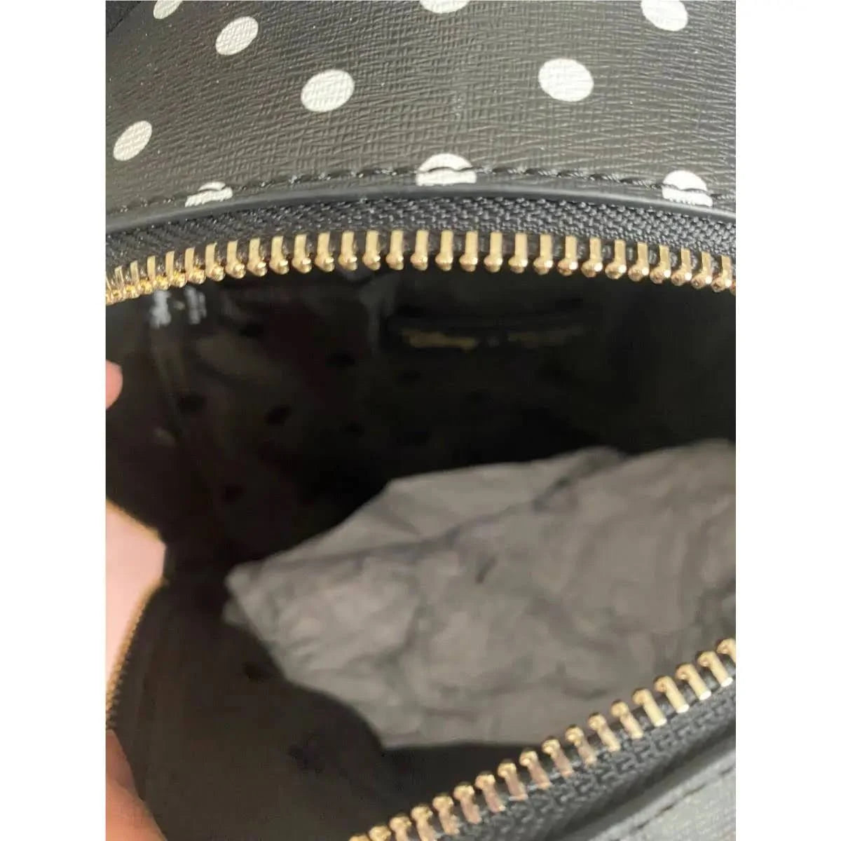 Kate Spade New York Kate Spade Disney x Minnie Dome Backpack Polka Dot Leather ...