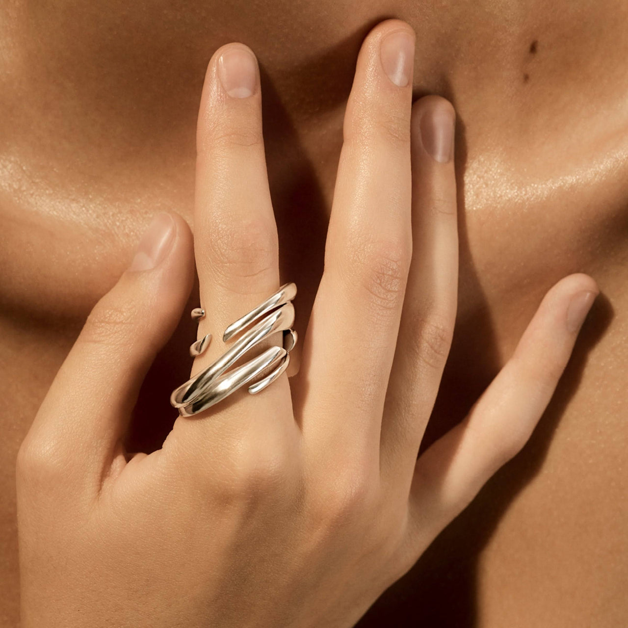 Georg Jensen Silver Arc Ring