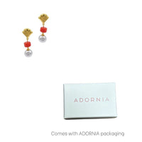 Thumbnail for Adornia Imitation Pearl and Shell Drop Drop Earrings - White