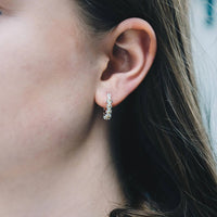 Thumbnail for Philip Jones Daisy Hoop Earrings