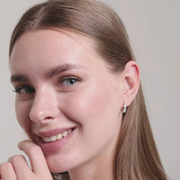 Thumbnail for Philip Jones Daisy Hoop Earrings