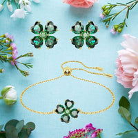 Thumbnail for Swarovski Idyllia Green Clover Bracelet