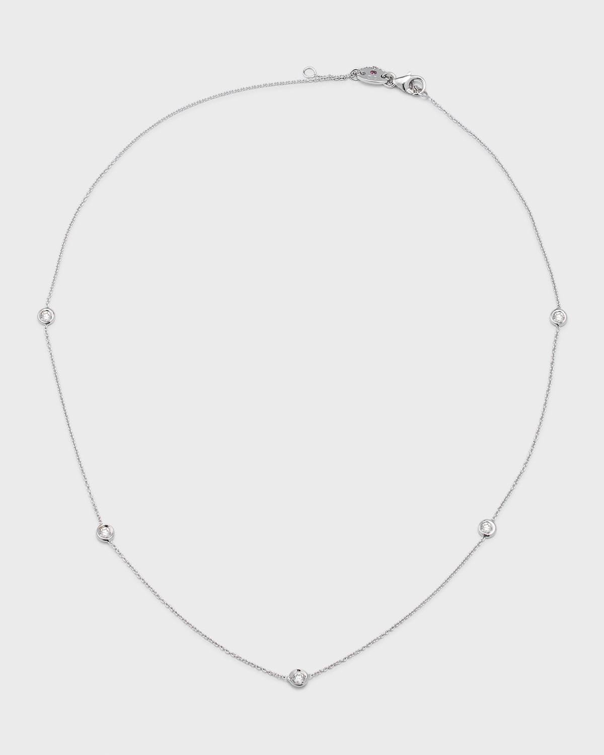 Roberto Coin Women's Diamond By The Inch Station Necklace