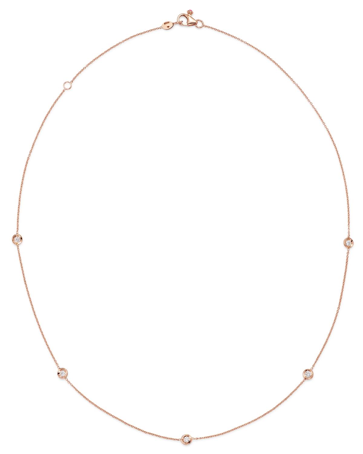Roberto Coin Women's Diamond By The Inch Station Necklace