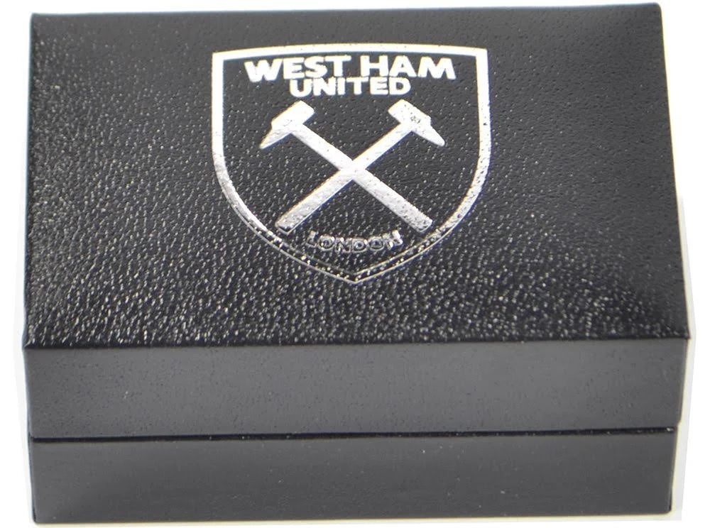 West Ham United FC Silver Plated Formed Cufflinks