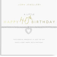 Thumbnail for Joma Jewellery A Little ' Happy 40th Birthday' Bracelet