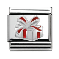 Thumbnail for Nomination Classic Silver & Red Gift Box Charm