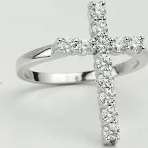 Dainty Cross Ring