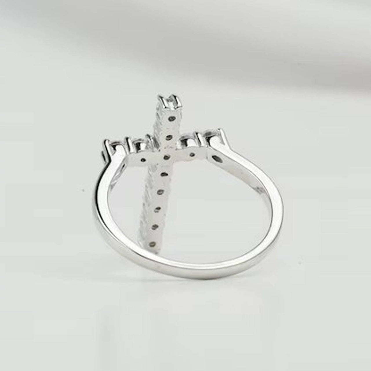 Dainty Cross Ring