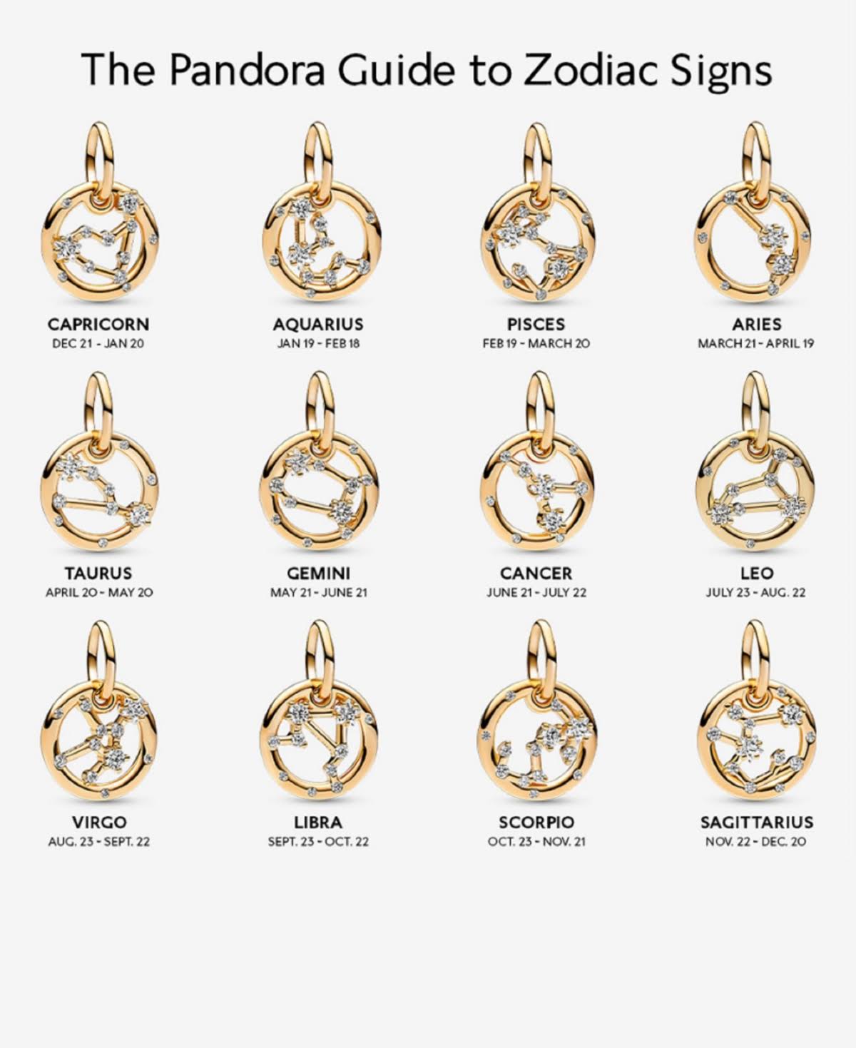 Pandora Taurus Zodiac Dangle Charm