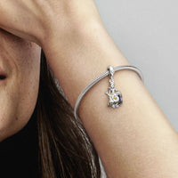 Thumbnail for Pandora Moments Asymmetric Star Clasp Snake Chain Bracelet