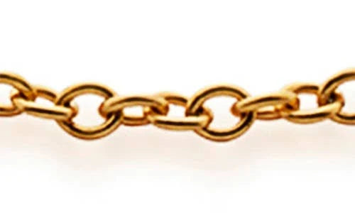 Monica Vinader Womens 18ct Yellow Gold-Plated Vermeil Sterling Silver Rolo Neck Chain