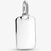 Thumbnail for Pandora Engravable Rectangle Tag Pendant