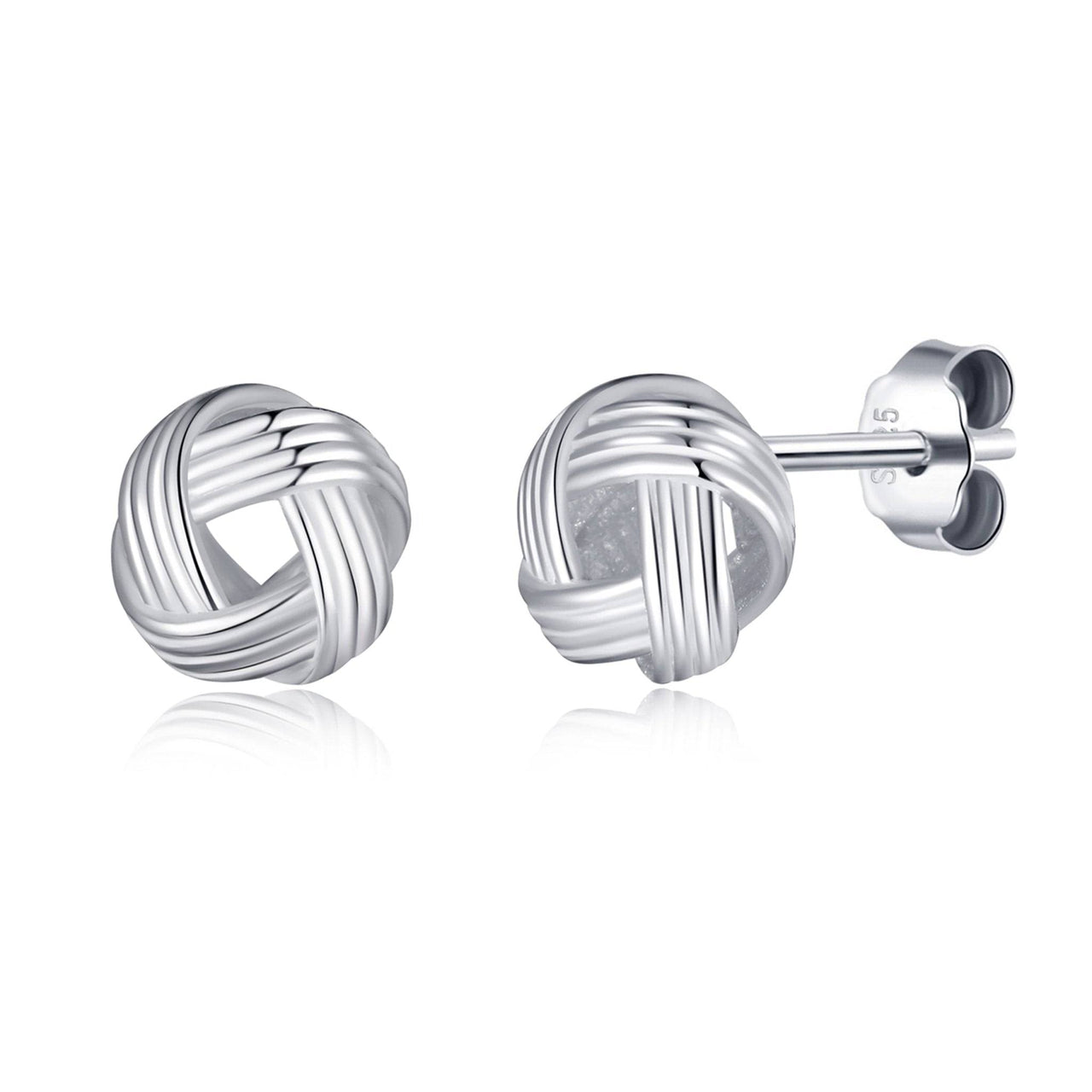 Philip Jones Jewellery Friendship Quote Knot Earrings