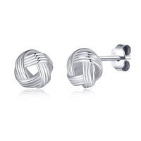 Thumbnail for Philip Jones Jewellery Friendship Quote Knot Earrings