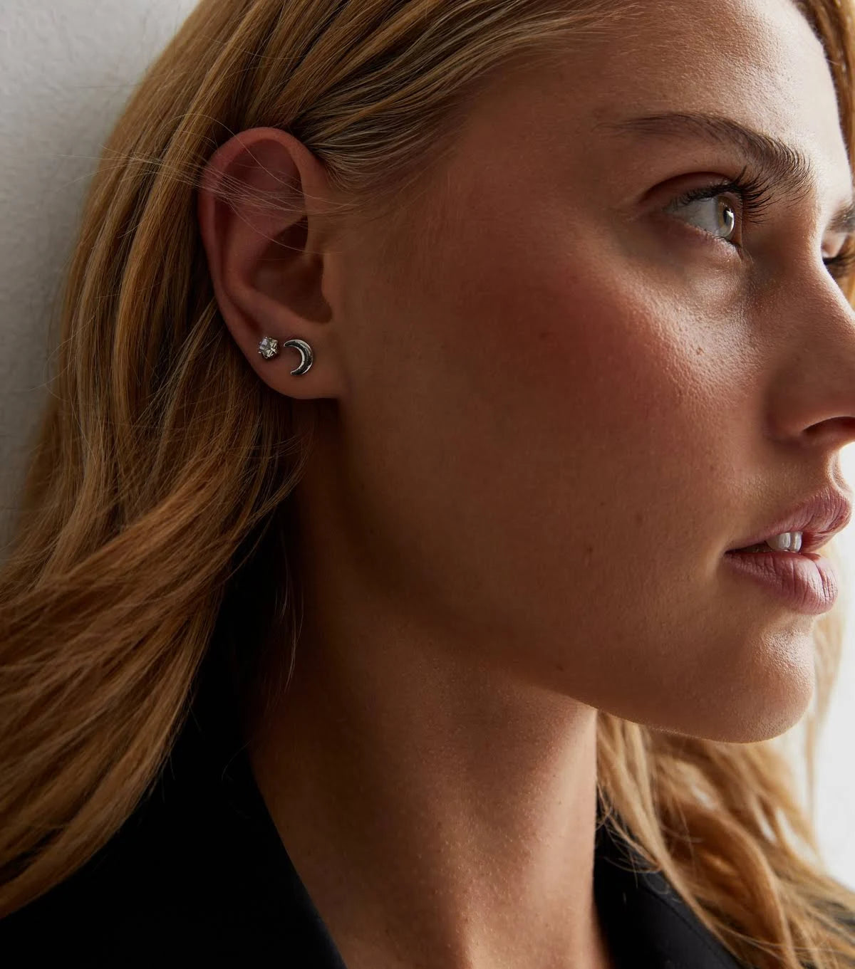 New Look 9 Pack Silver Mixed Stud Earrings