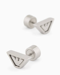 Thumbnail for Emporio Armani Men's Stainless Steel Eagle Logo Stud Earrings