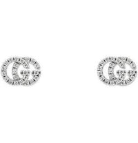 Thumbnail for Gucci GG Running Diamond Stud Earrings