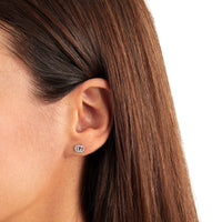 Thumbnail for Gucci GG Running Diamond Stud Earrings