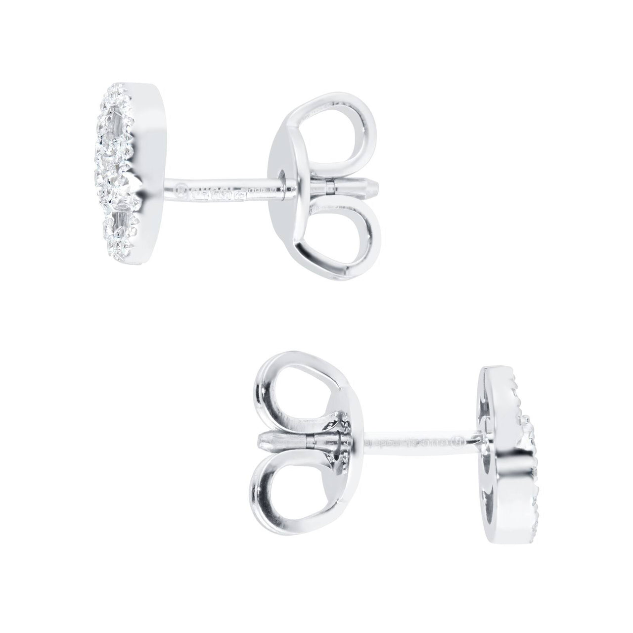 Gucci GG Running Diamond Stud Earrings