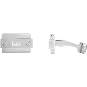 Tommy Hilfiger Men's Stainless Steel Screws Cufflinks