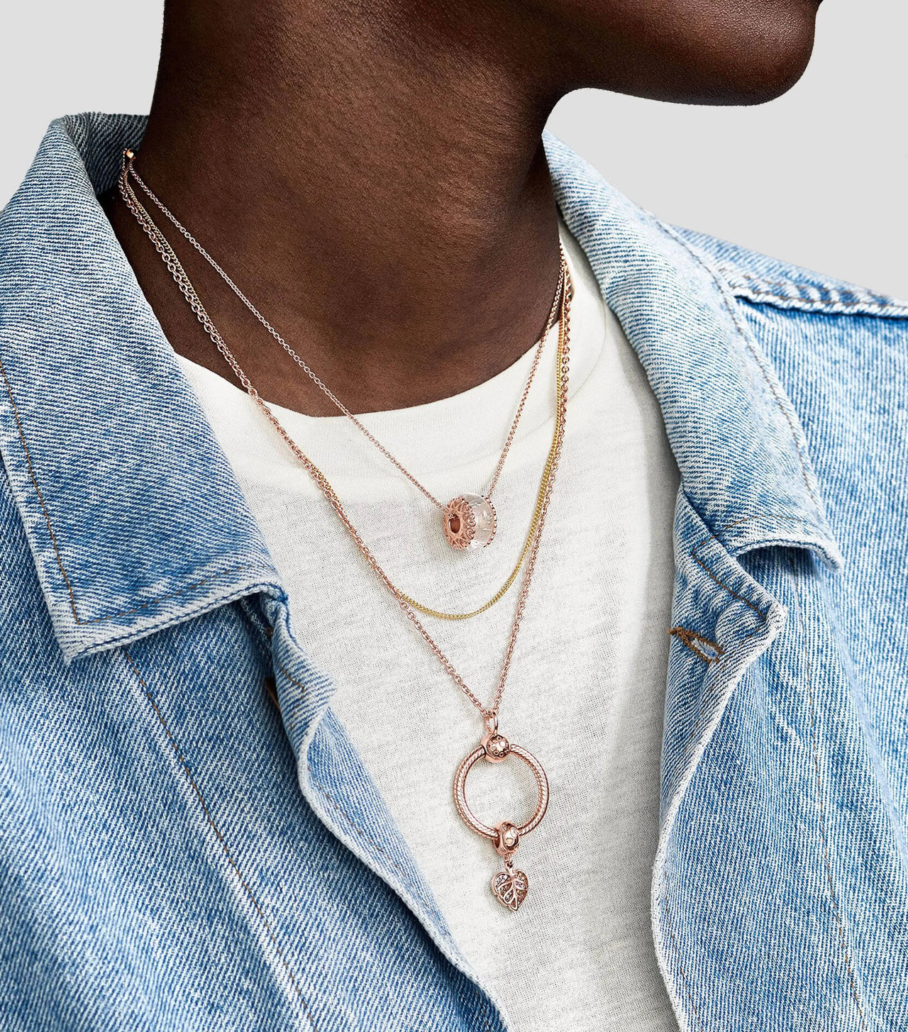 Pandora Gold Curb Chain Necklace