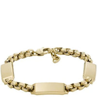 Thumbnail for Fossil Men's Drew Gold-Tone Stainless Steel Chain Bracelet