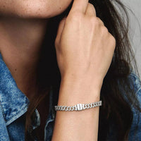 Thumbnail for Pandora Gold Pavé Cuban Chain Bracelet