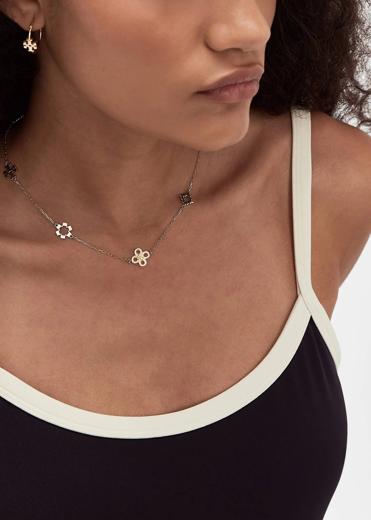Tory Burch Kira Clover Necklace