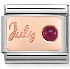 Nomination Classic Rose Gold July Ruby Charm