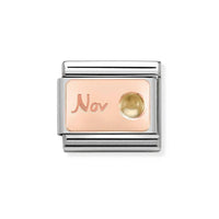 Thumbnail for Nomination Classic Rose Gold July Ruby Charm