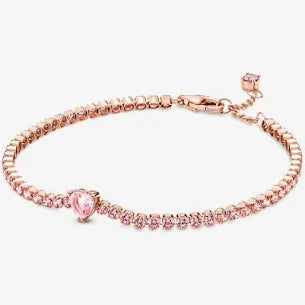 Pandora Sparkling Heart Tennis Bracelet