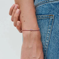 Thumbnail for Pandora Sparkling Heart Tennis Bracelet
