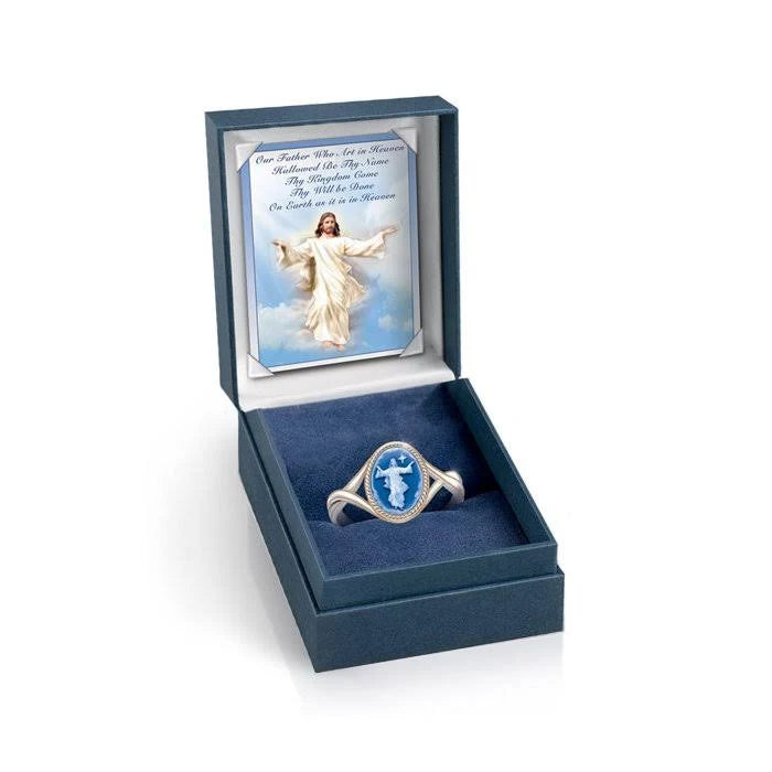 'Light of The Lord' Jesus Cameo Ring
