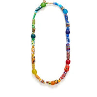 Thumbnail for Anni Lu - Wavy Alaia bead-chain necklace - women - 18kt Gold Plated Brass/glass/Freshwater Pearl - One Size - Multicolour
