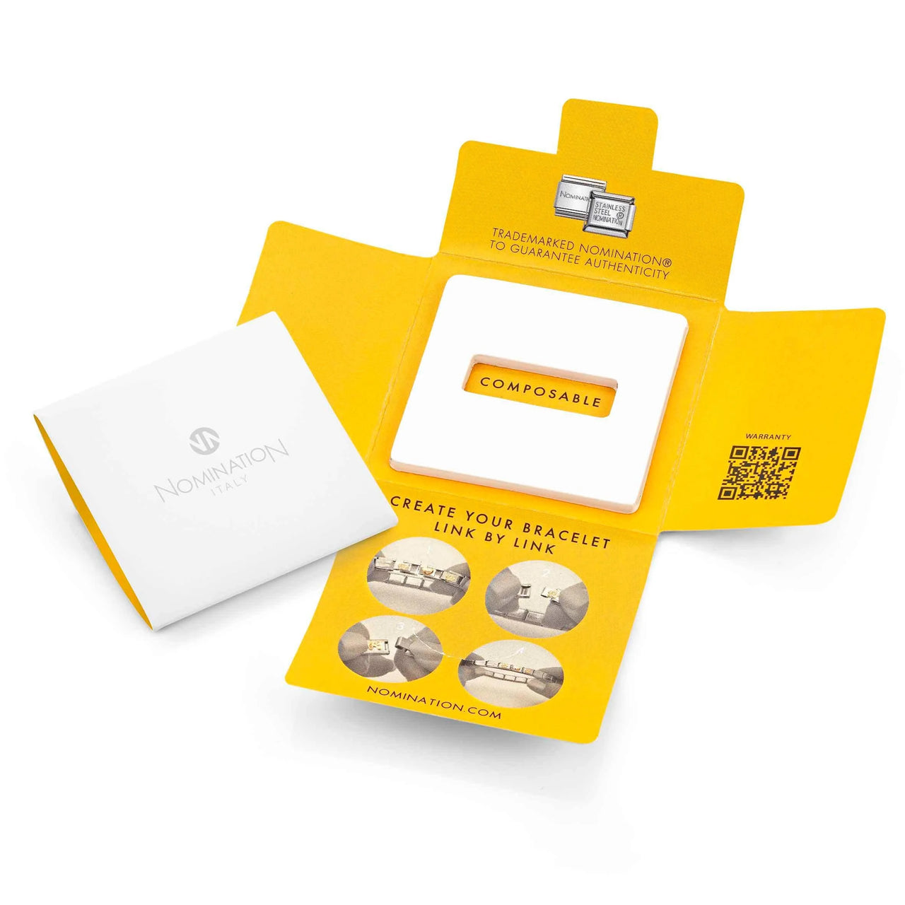 Nomination Classic Silver Yellow Daffodil Charm